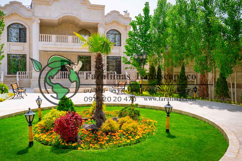 طراحی محوطه ویلایی